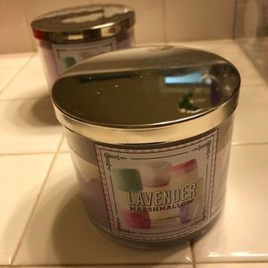 Bath and Body Works Lavender Marshmallow candles